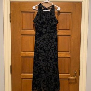 Black halter formal